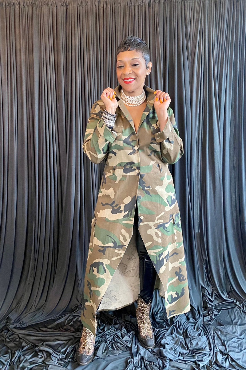 CAMOUFLAGE MAXI DUSTER Variations Style