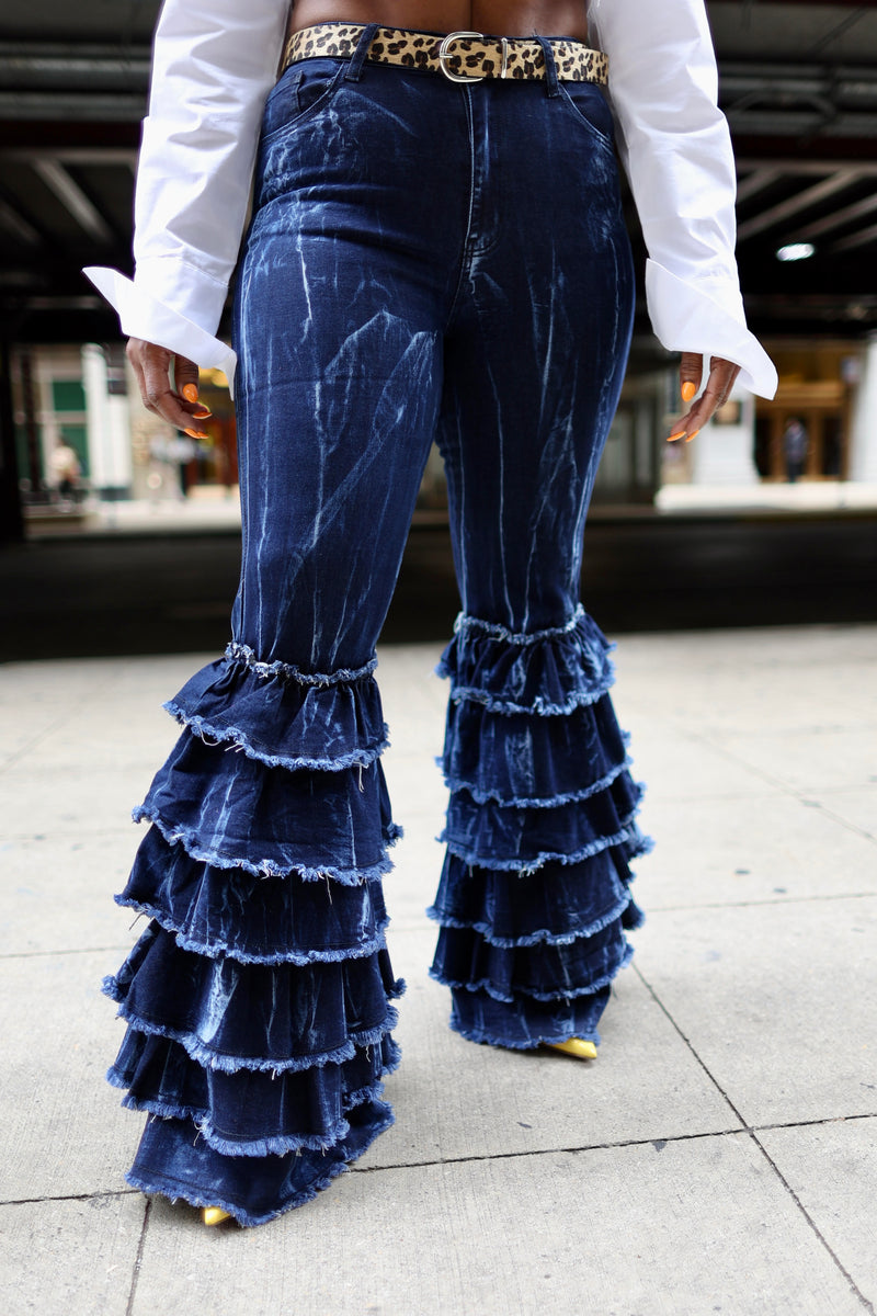 RUFFLED BELL BOTTOMS