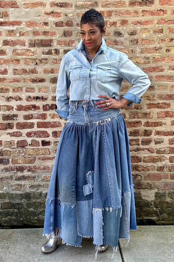 UNTAMED BLUES DENIM MAXI