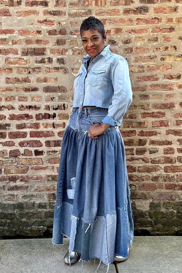 UNTAMED BLUES DENIM MAXI