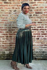 LIQUID EMERALD PLEATS