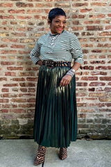 LIQUID EMERALD PLEATS