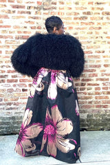 BOLD BLOSSOM STRAPLESS MAXI