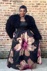 MIDNIGHT MONGOLIAN CROP JACKET