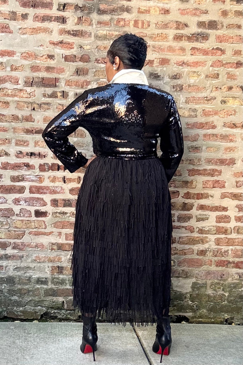 BLACKOUT BRILLIANCE BLOUSE