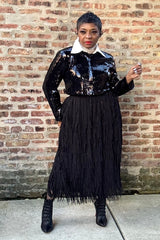 BLACKOUT BRILLIANCE BLOUSE