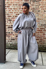 UNBOTHERED ~ BILLOWY GREY SET