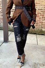 THE GLAM DISTRESSED DENIM