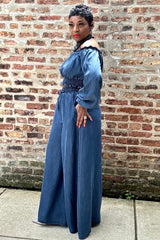DENIM DESIRE WIDE LEG SET
