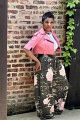 BLUSH AUTHORITY CROPPED LEATHER JACKET