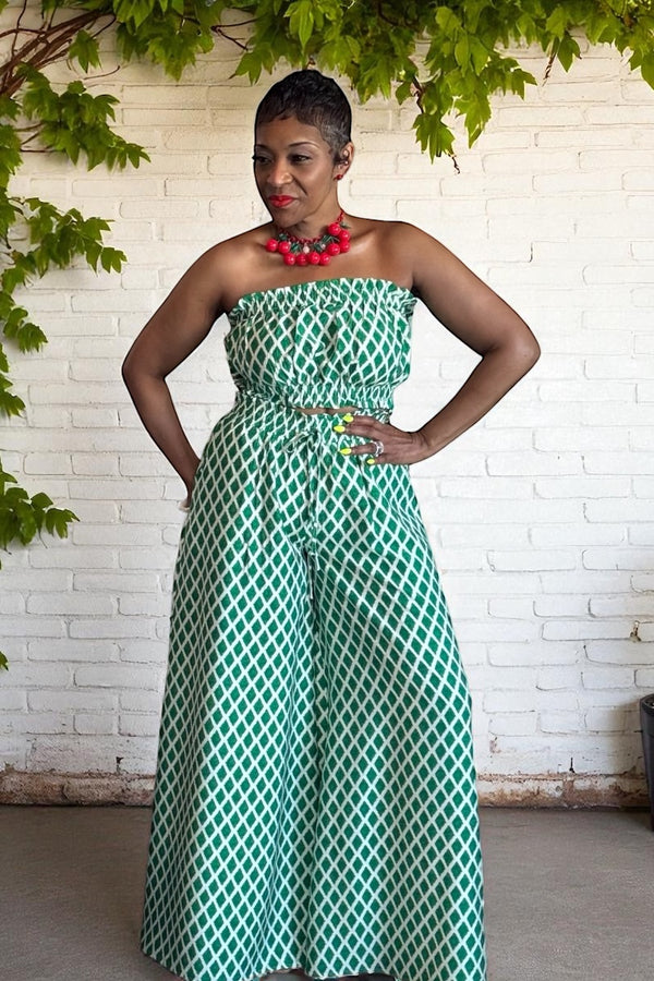 GEOMETRIC STRAPLESS SET