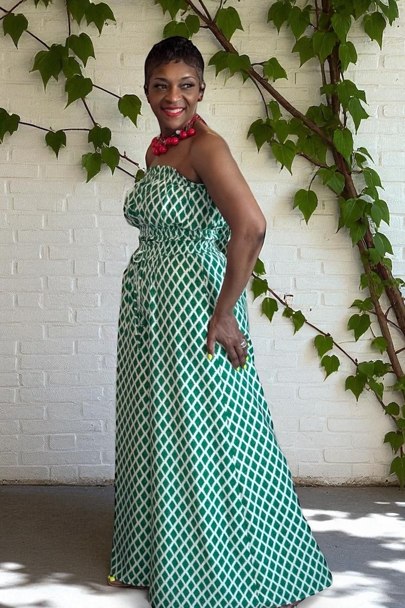 GEOMETRIC STRAPLESS SET