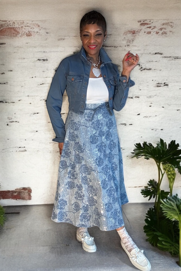 BACK TALK DENIM JACKET