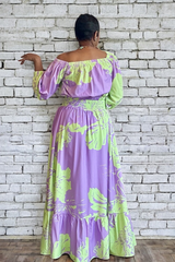 LAVENDER AND CHARTREUSE MAXI SET