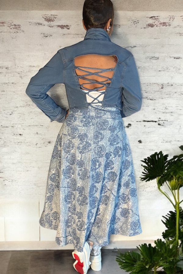 BACK TALK DENIM JACKET