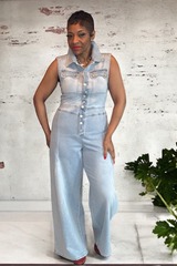 DENIM DOMINANCE JUMPSUIT