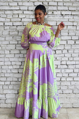 LAVENDER AND CHARTREUSE MAXI SET