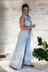 DENIM DOMINANCE JUMPSUIT